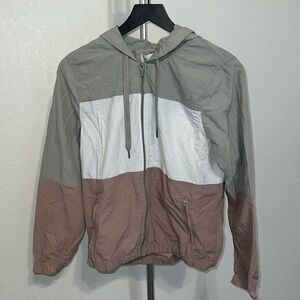3 tone waterproof zip up